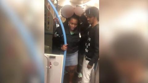 Two people who carried out attack on train