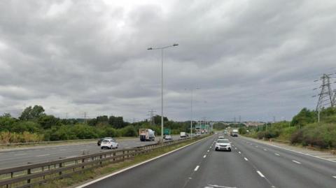 The A2 near Gravesend and Ebbsfleet