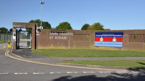 Airfield entrance -in St Athan