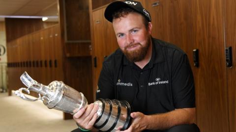 Shane Lowry with the Claret Jug after winning the 2019 Open Championship at Royal Portrush