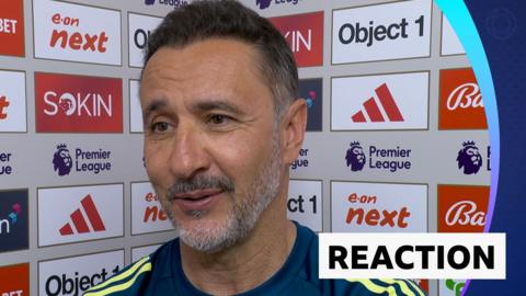 Vitor Pereira smiles after Nottingham Forest earn a point against Bournemouth