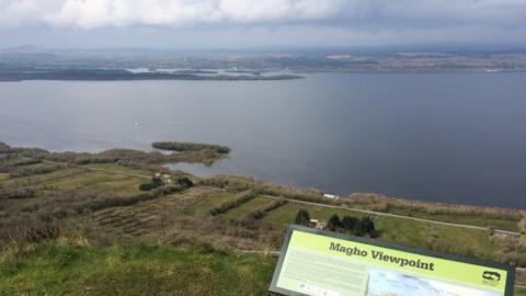 A view from the cliffs of Magho in County Fermanagh