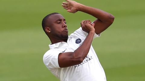 Miguel Cummins in action for Middlesex