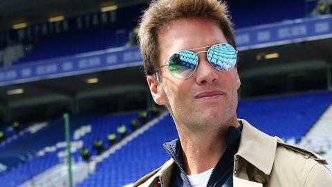 Tom Brady was on his first trip to St Andrew's since buying in to Birmingham City a fortnight ago