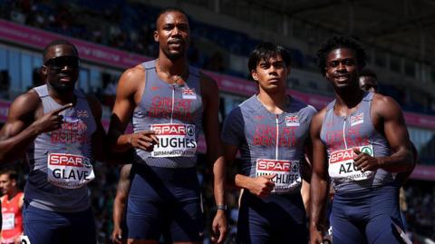 GB's 4x100m relay squad