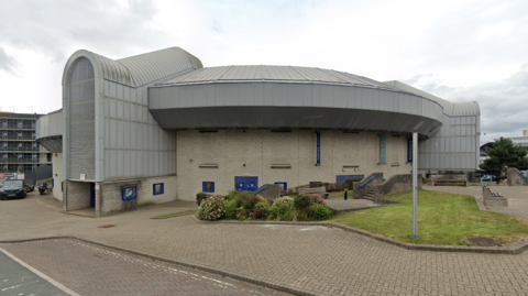 A wide shot of Plymouth Pavilions