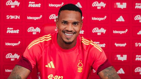 John Victor signing for Nottingham Forest