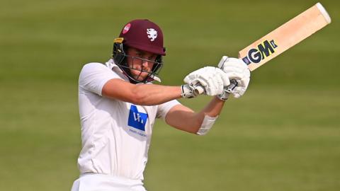 Tom Lammonby batting for Somerset