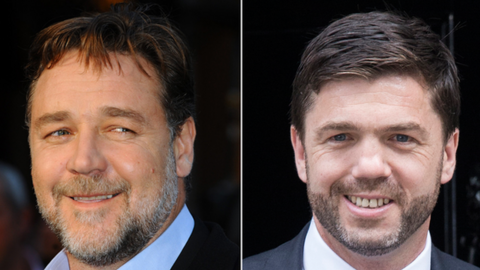 Russell Crowe and Stephen Crabb