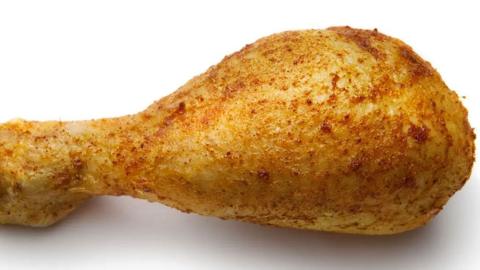 A chicken drumstick