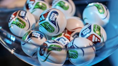 Balls in the draw for the 2026 Fifa World Cup