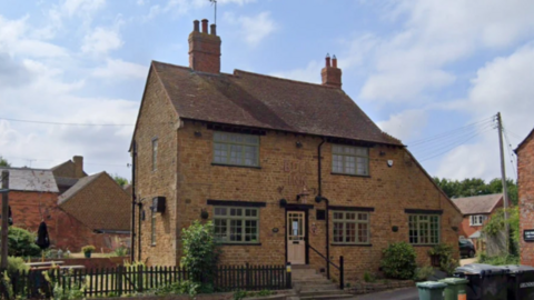 The front of a village pub 