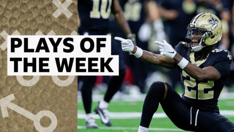 Rashid Shaheed of the New Orleans Saints celebrates a touchdown