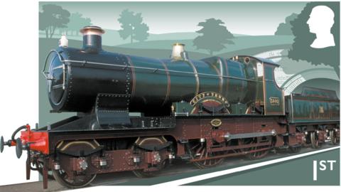 train stamp