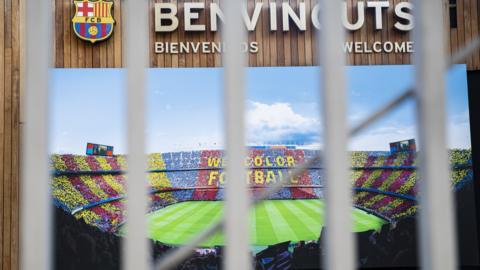 Barcelona's Nou Camp stadium closed