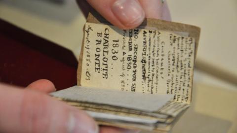Tiny manuscript written by Charlotte Brontë
