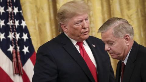 Donald Trump and Lindsey Graham