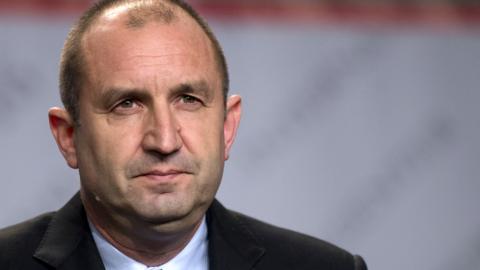 Bulgaria's President Rumen Radev on 13 November 2016