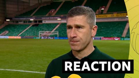 Hibs head coach Nick Montgomery