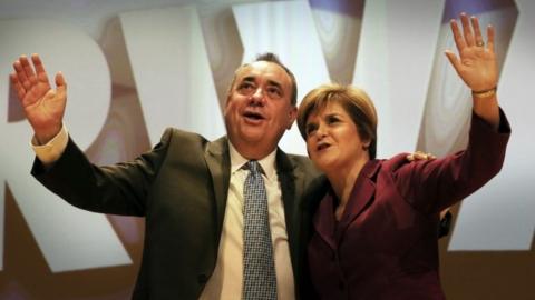 Alex Salmond and Nicola Sturgeon