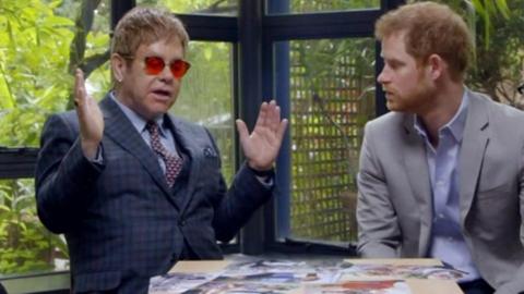 Sir Elton and Prince Harry