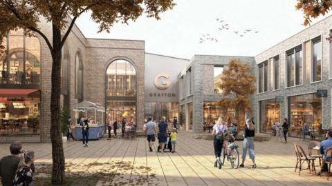 Artist impressions of the Grafton Centre proposal 