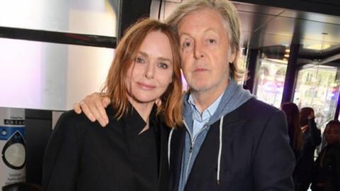 Stylist Stella McCartney and her father Paul McCartney in 2019