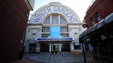 facade of Blackpool Winter Gardens