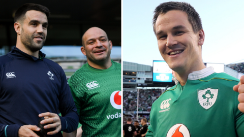 Conor Murray, Rory Best and Johnny Sexton