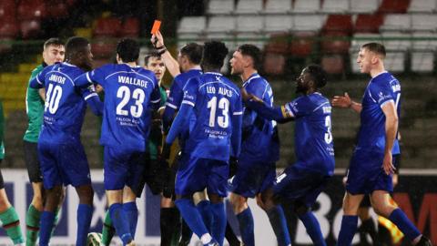 Johnny Russell sent off 