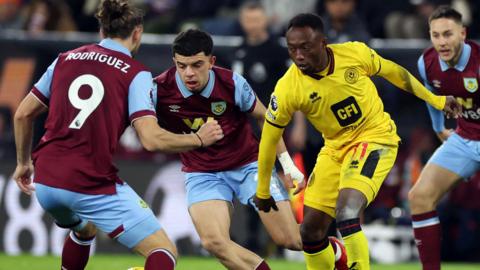 Benie Traore in action for Sheffield United