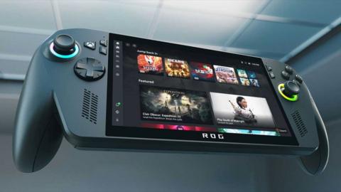 The Xbox Rog Ally has a large screen with half a controller either side of it - visually very similar to the Nintendo Switch 2 or the Steam Deck.