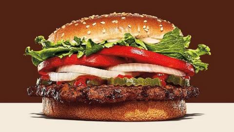 The Whopper on Burger King's online menu.