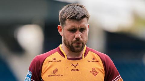 Joe Greenwood playing for Huddersfield Giants earlier this season
