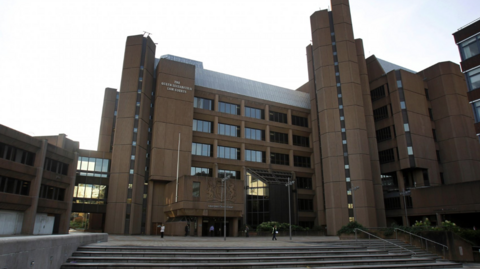 A general view of the dark concerte Liverpool Crown Court complex