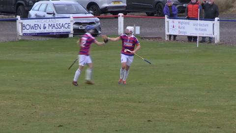 Gàirdeachas às dèidh tadhal bho Cheann a' Ghiùthsaich