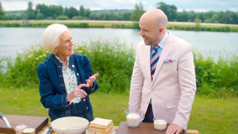 Mary Berry and Tom Allen