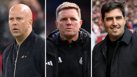 Arne Slot, Eddie Howe and Andoni Iraola