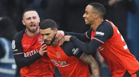 Luton celebrate