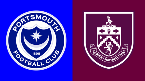 Portsmouth and Burnley club badges