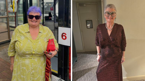 MP Carolyn Harris - before and after she lost nearly 10 stone on weight-loss drug Mounjaro.