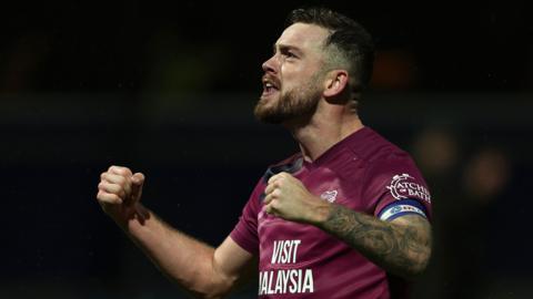 Cardiff City's Joe Ralls celebrates