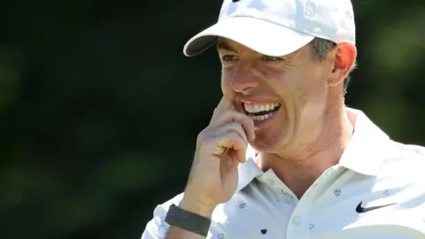 Rory McIlroy smiling