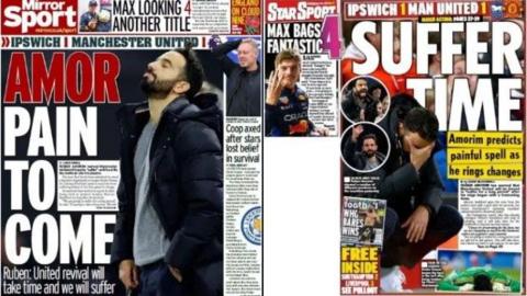 Monday's news paper back pages