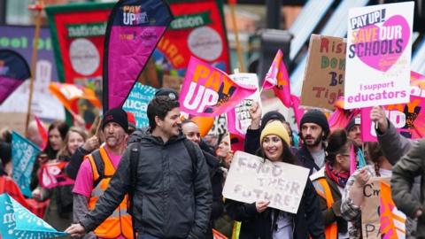 Teachers on strike