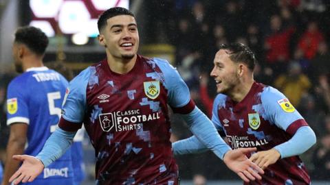 Anass Zaroury's first-minute goal for Burnley was his second in successive home league games - 44 days apart