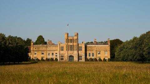 The front of Coughton Court a Grade I listed building