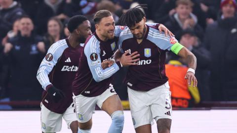 Tyrone Mings celebrates