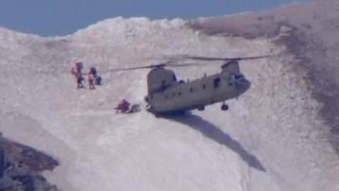 Chinoook on Mount Hood