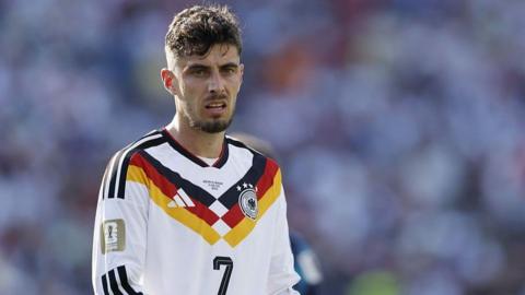 Kai Havertz looks on